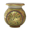 gold painted vase